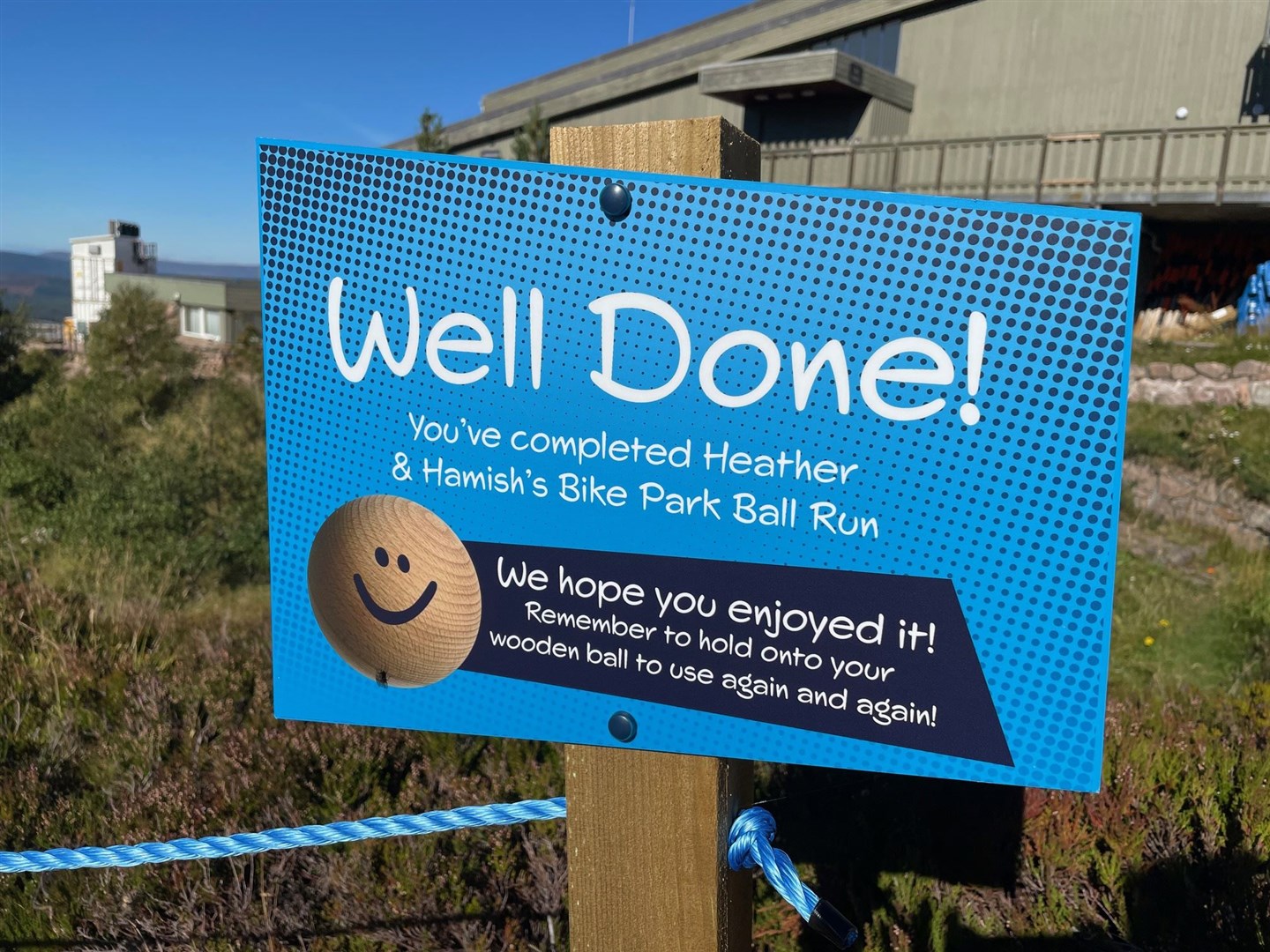 Job done... at the end of the ball run.