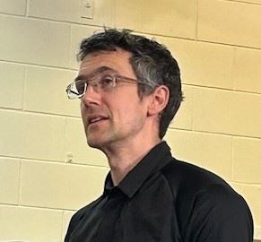 MAESTRO: Robin Versteeg at his Tomintoul farewell.