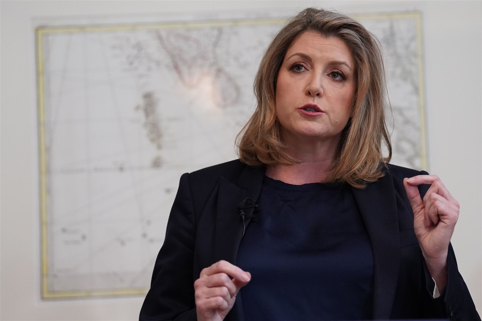 Penny Mordaunt has finished second in each round of voting but faces a fight to hold on to that spot (Stefan Rousseau/PA)