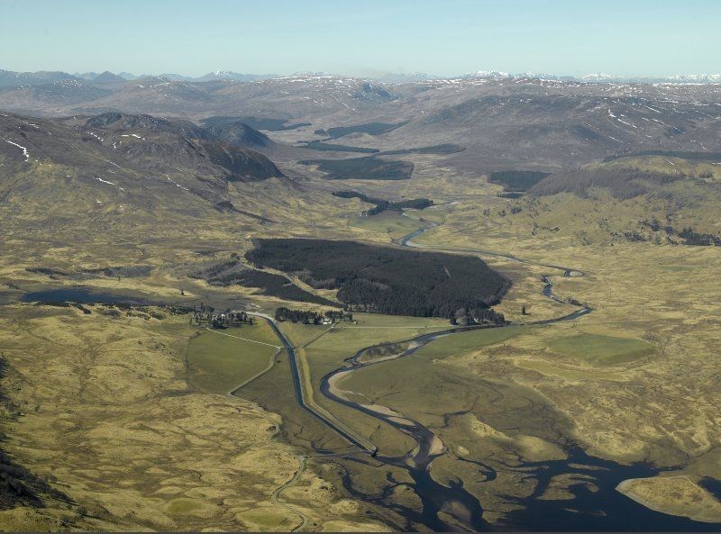 A view of the course of General Wade's Military Road, from Dalwhinnie to Fort Augustus. Picture: © Crown Copyright: Historic Environment Scotland.