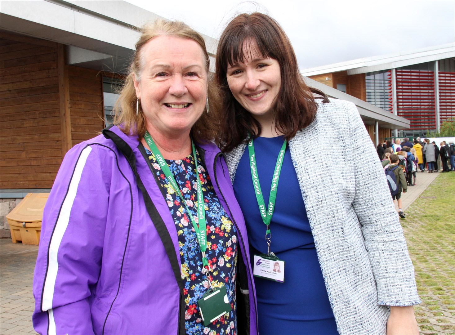 Jean with current head teacher Emma MacCallum