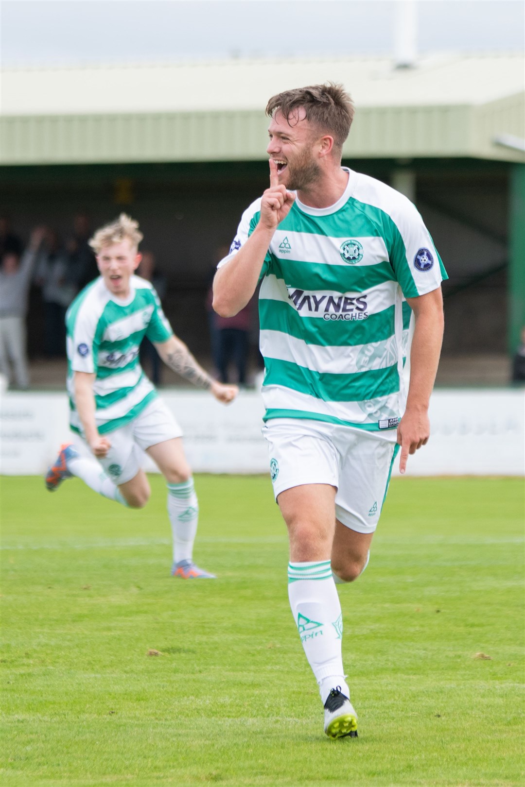 Buckie forward Josh Peters is hoping that he can silence the Hoops fans. Picture: Daniel Forsyth.