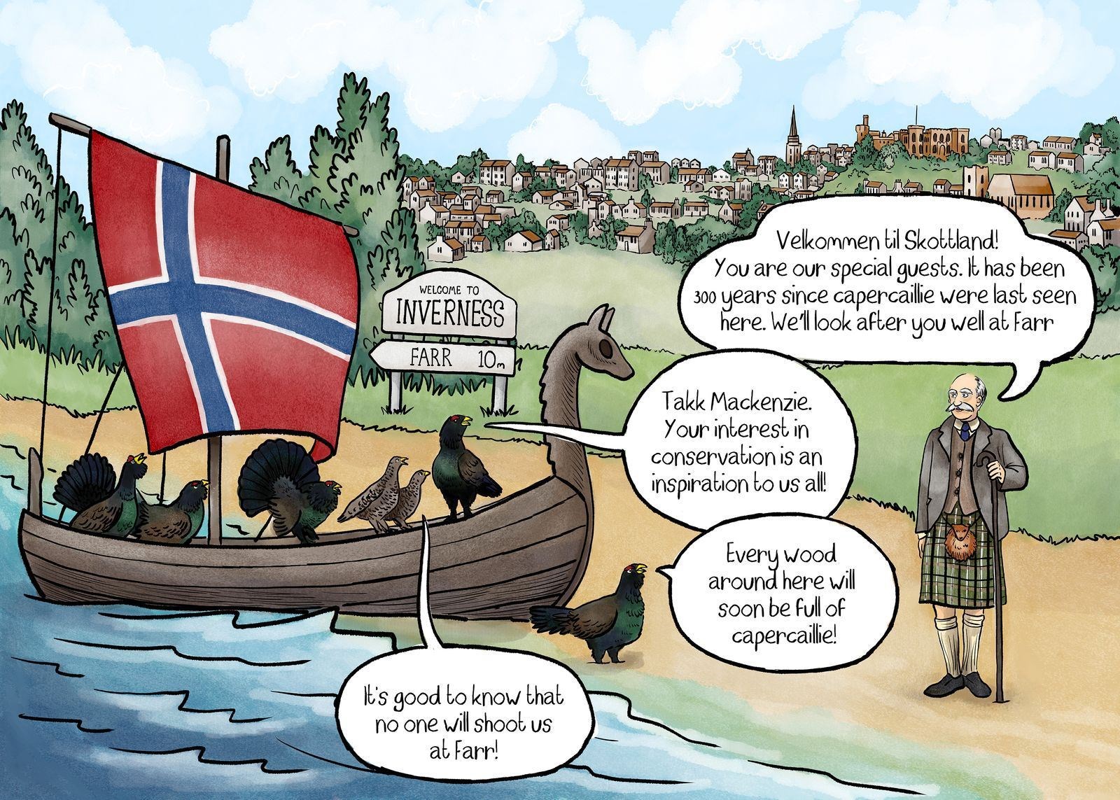 FUNNY THING, SUCCESS: A series of cartoons tell the conservation story in the Highlands