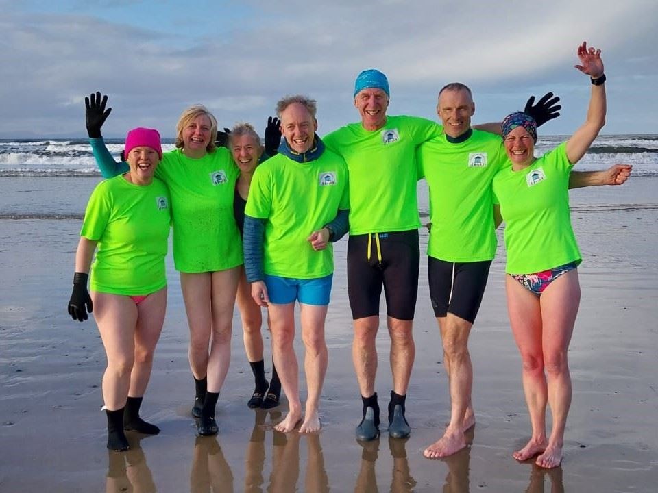 LIFE'S A BEACH AND THEN YOU COUNT UP THE DONATIONS! The team were in great form from top to bottom of their challenge