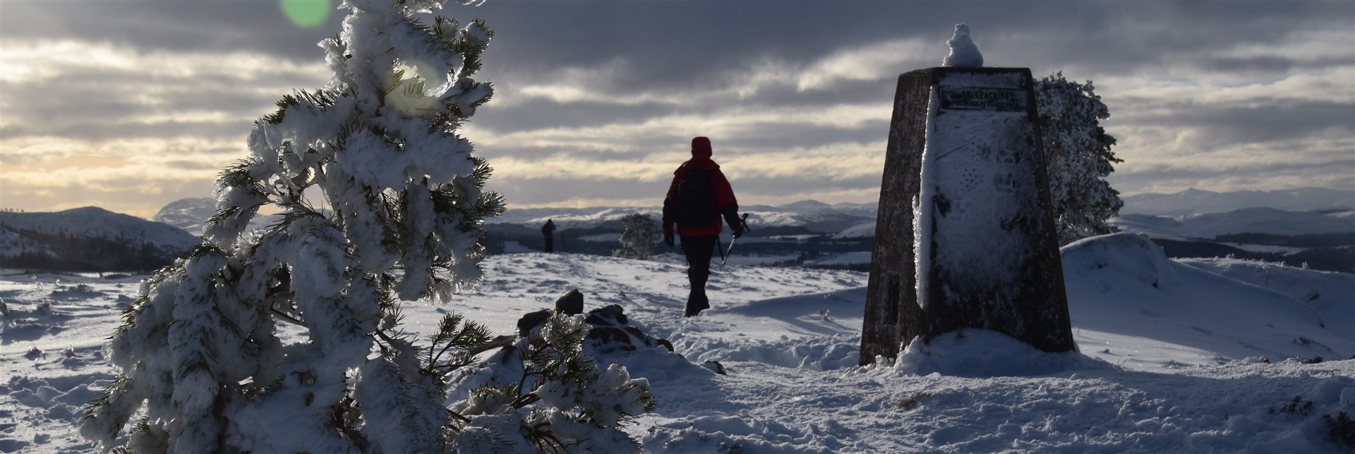 Snow scenes on the hills above Inverness on Sunday. Picture: Philip Murray.