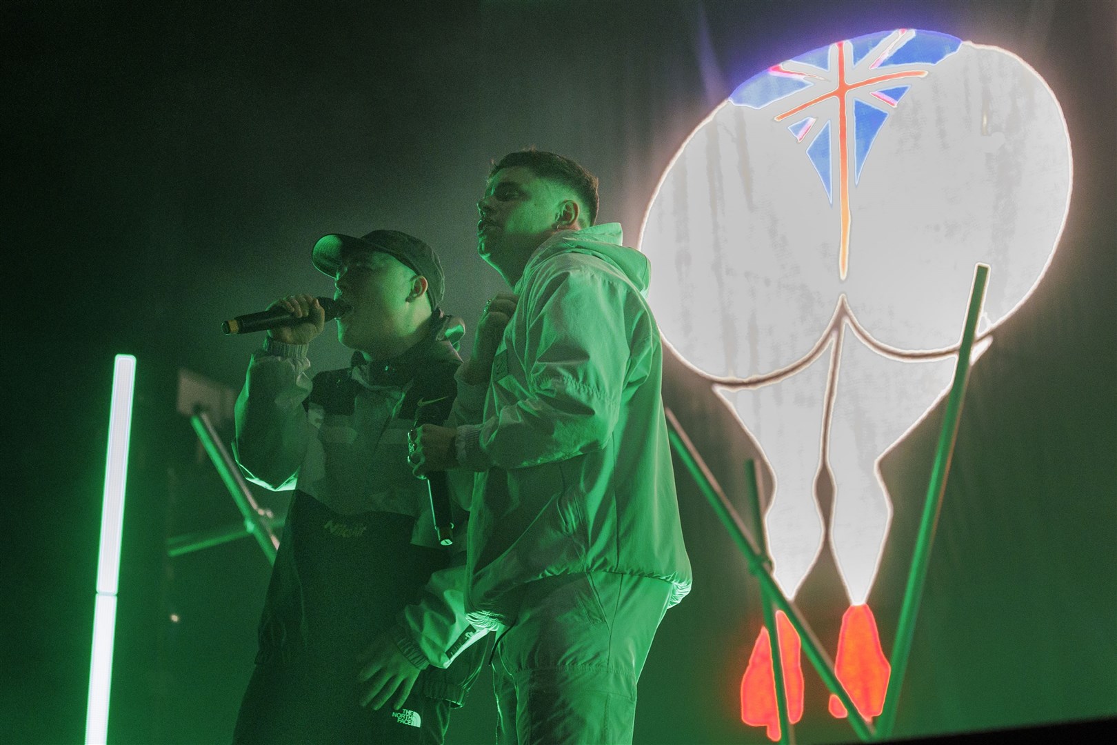 Kneecap performing at the SSE Arena in Belfast (Liam McBurney/PA)
