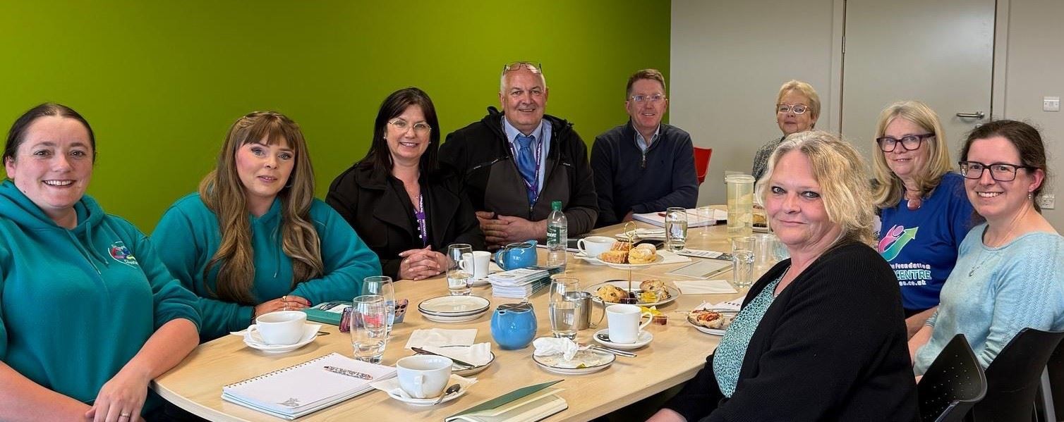 Highland Council leader Raymond Bremner visited the Haven Centre in Inverness.