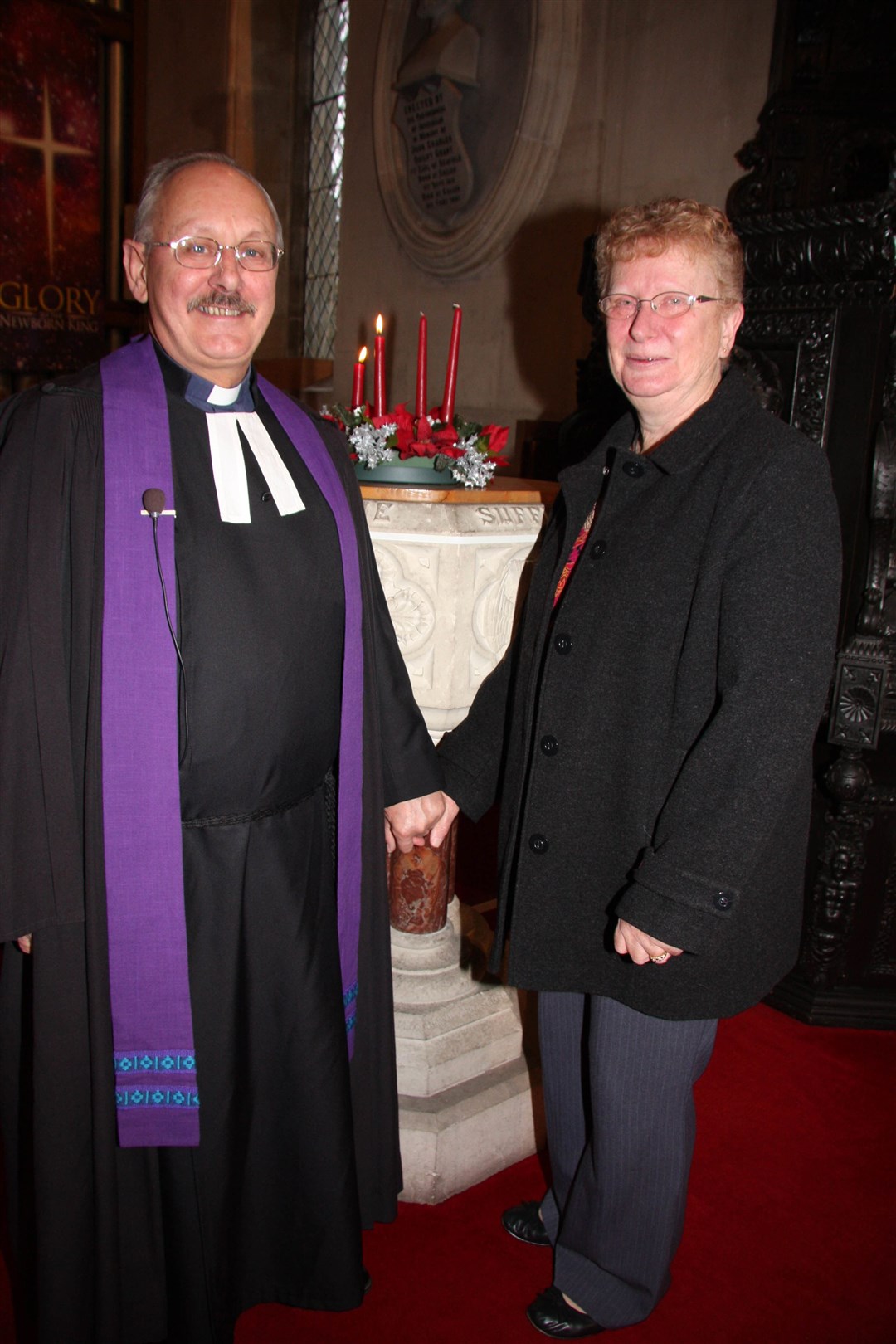 Rev Morris Smith and wife Jan after the popular Minister had conducted his last service of worship at Inverallan Church in Grantown before moving to Moray.