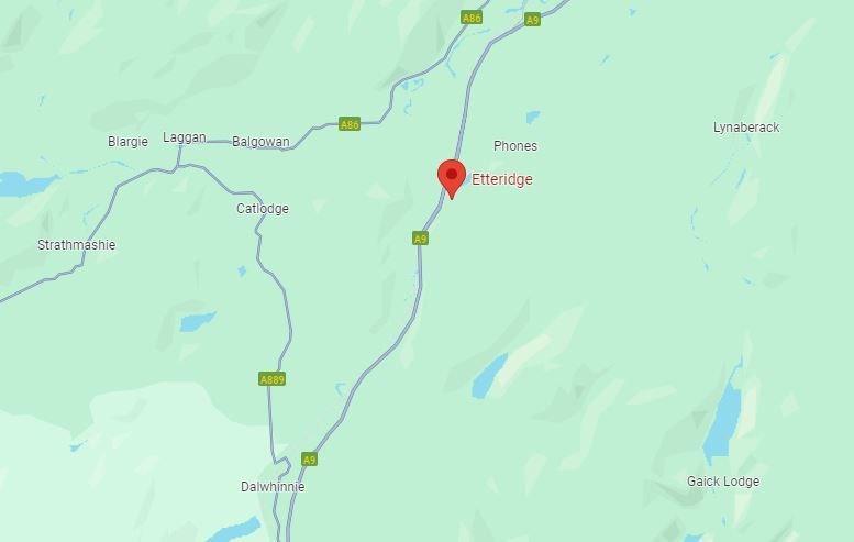 Traffic Scotland has said the A9 is closed in both directions between Newtonmore and Etteridge.