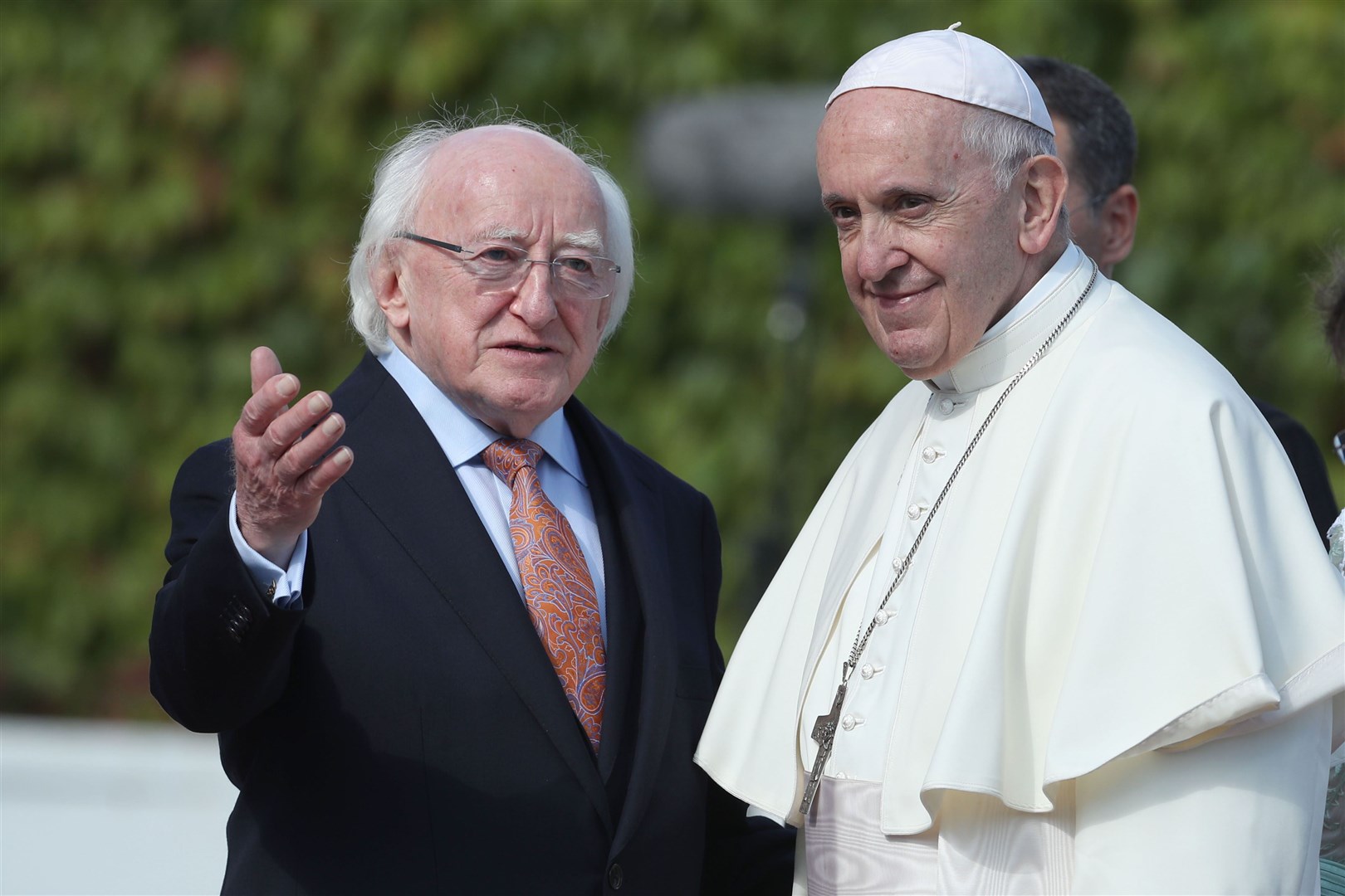 Irish President Michael D Higgins said Pope Francis had constantly invoked a ‘shared humanity’ (Danny Lawson/PA)