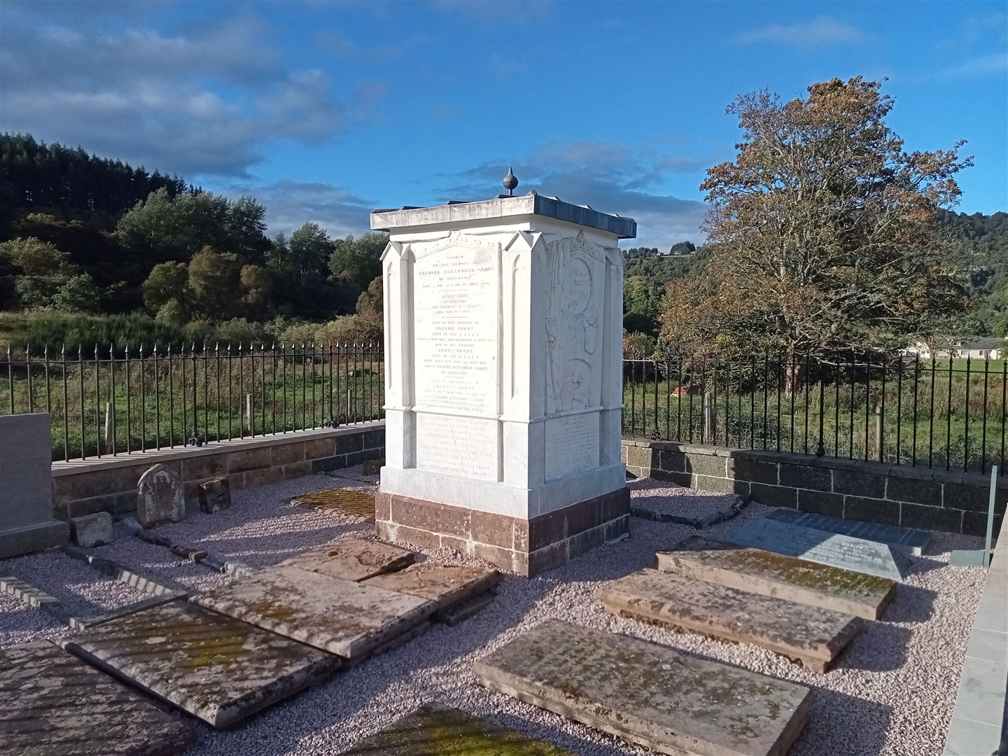 THE PLOT THICKENS: The Grant family plot at Cnoccan Burraidh