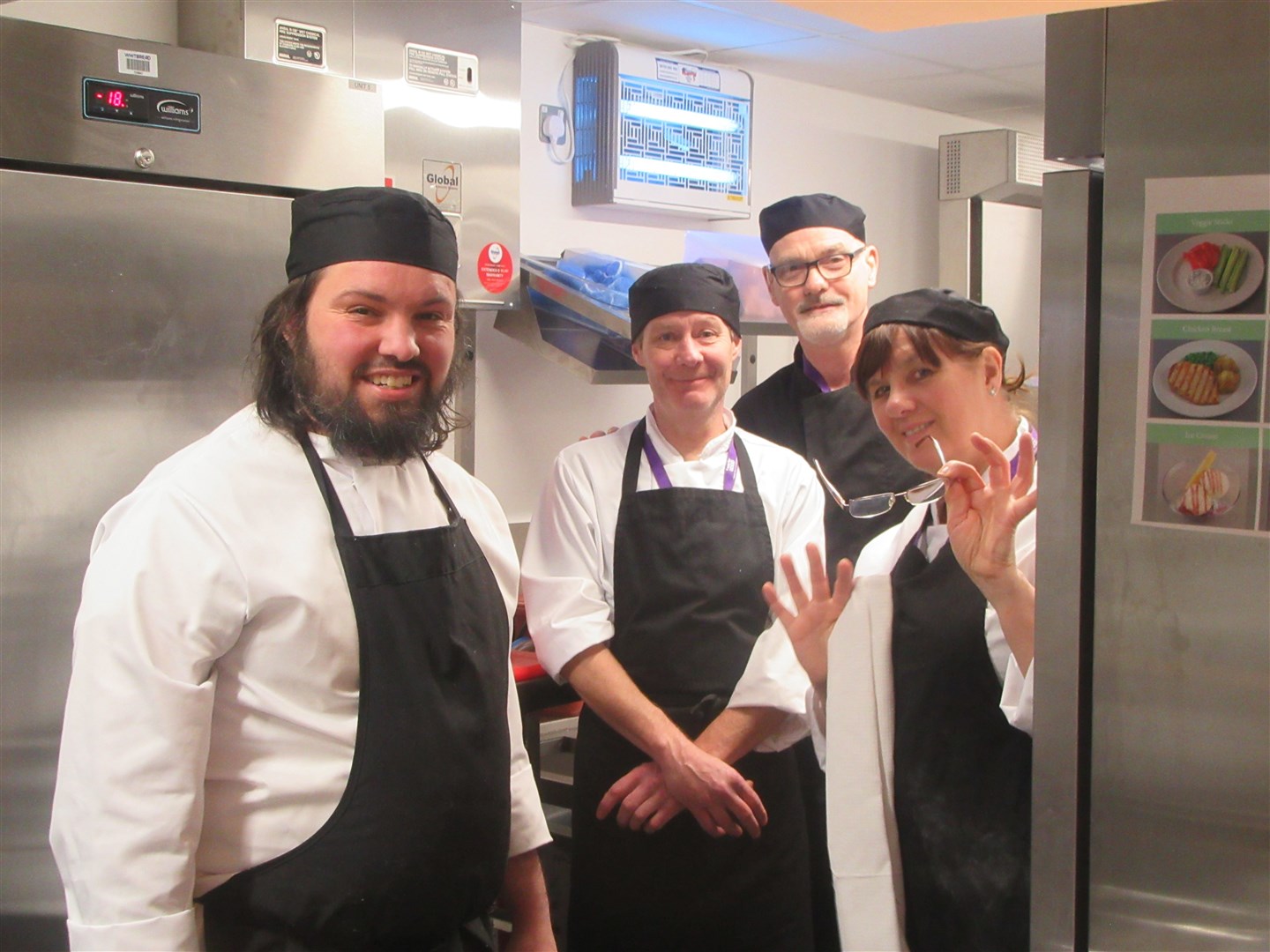 On the back burner: staff at Aviemore await the re-opening date. They were pictured at a very successful opening earlier this year