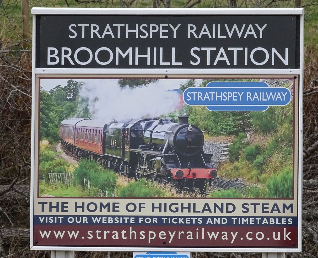 Sign of the times at Broomhill.