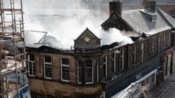 Academy Street has reopened following the major fire at the M&Co building
