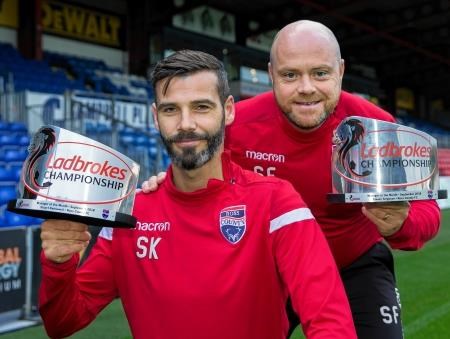 Ross County’s good form saw Stuart Kettlewell and Steven Ferguson receive the managers of the month awards.Picture: Ken Macpherson