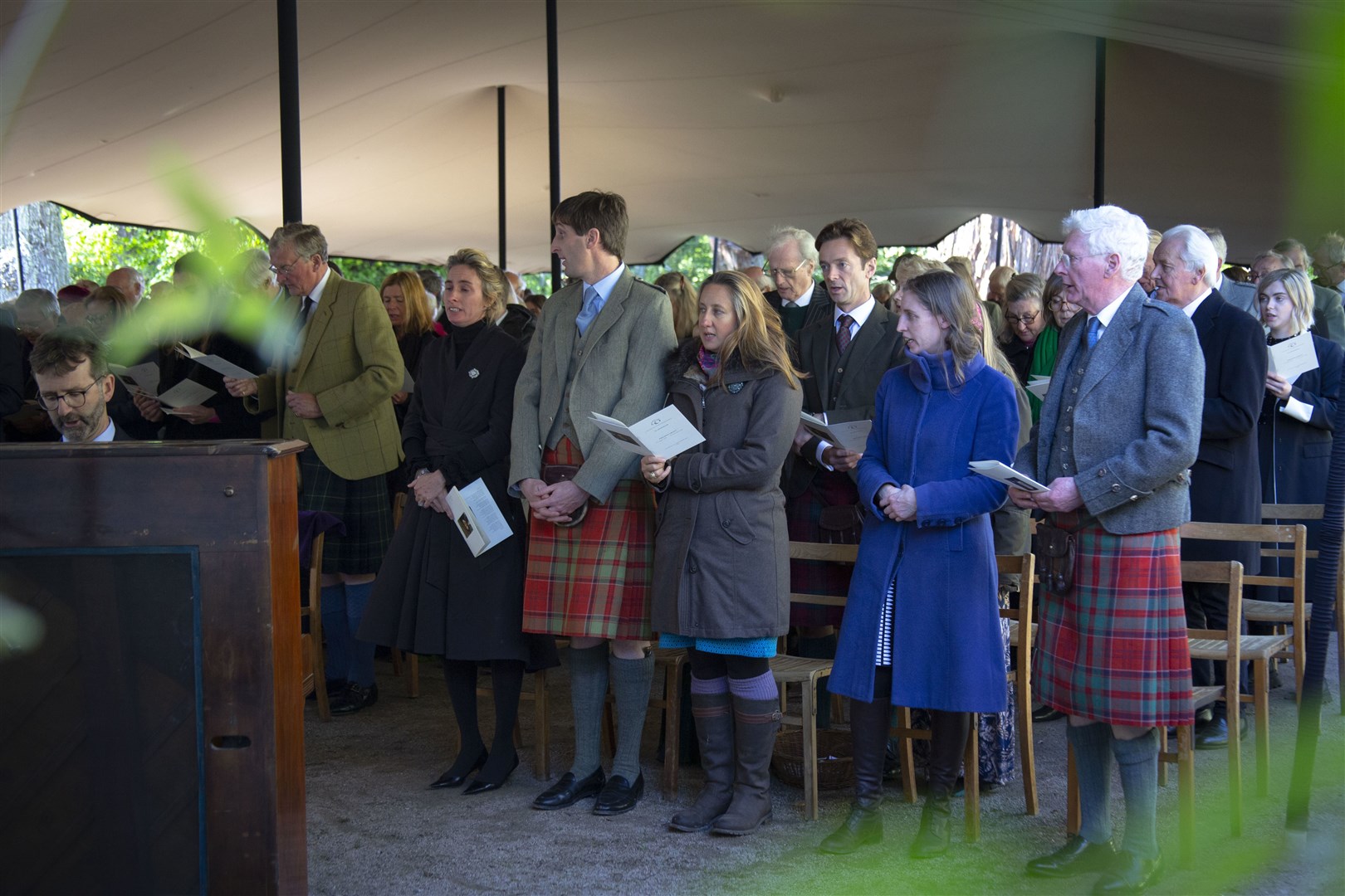 The Grant family were joined by some 500 friends and relatives at today's memorial service.