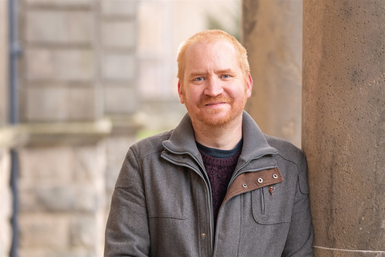 Gary Groves, Winner 2021 Peter May Fiction Prize, UHIPhotographed at Moray College UHI, December 2021