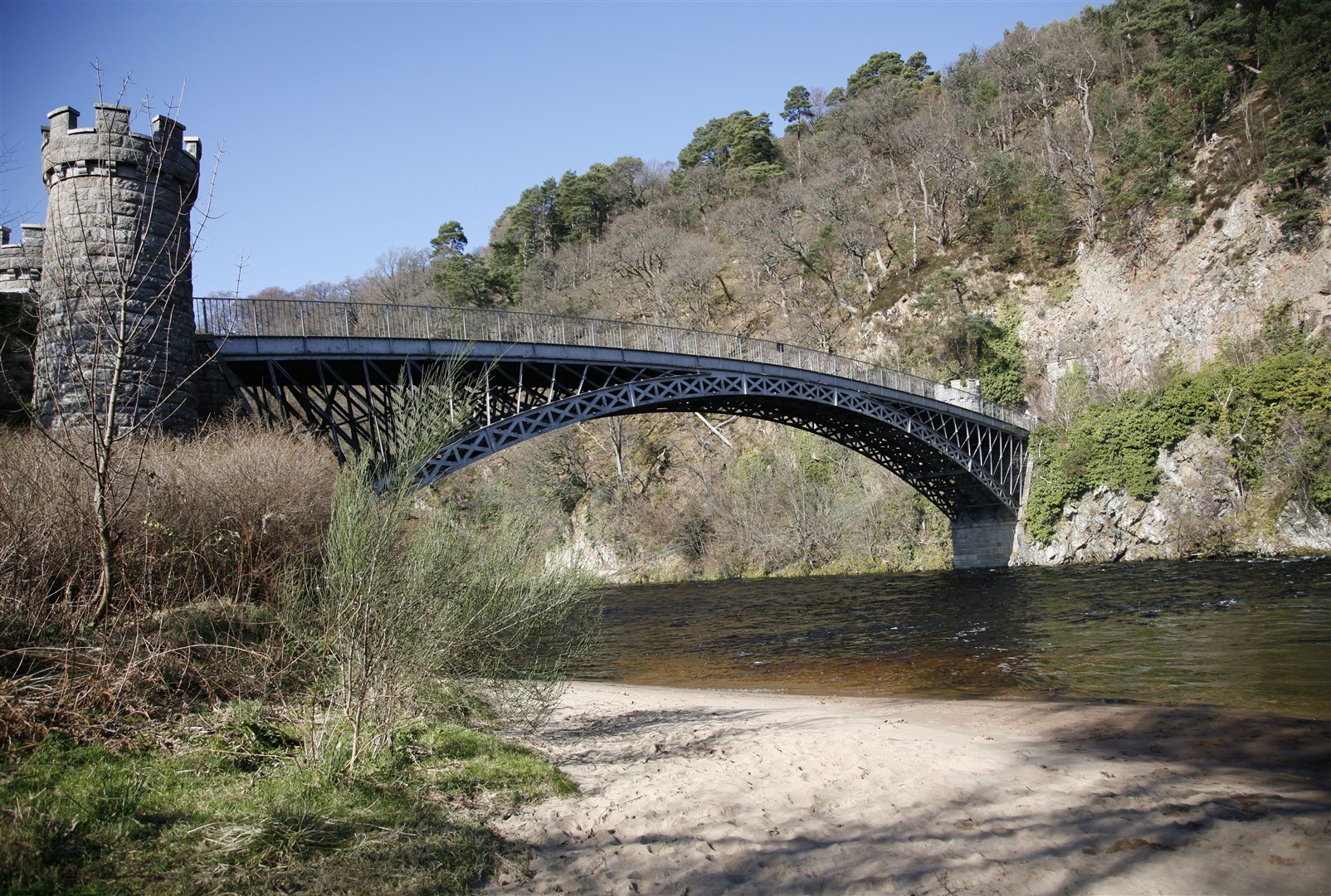 The stunning bridge built by Thomas Telford at Craitellcahie.