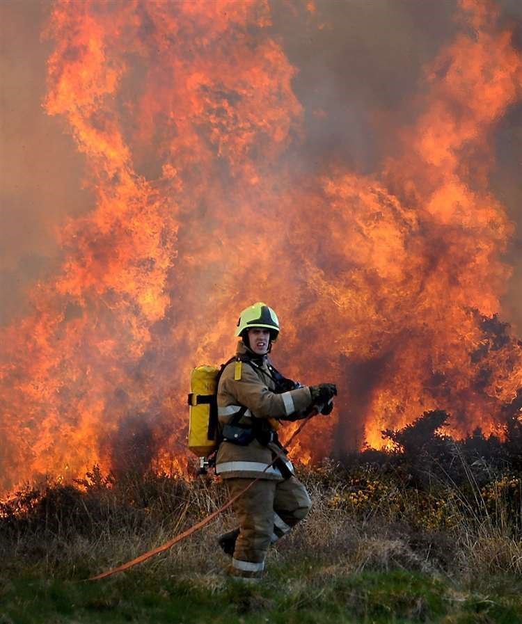 There is a heightened risk of wildfires.