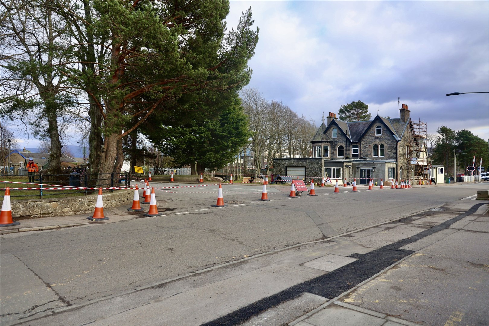 Work has started on the new junction in Kingussie Picture Aidan Woods