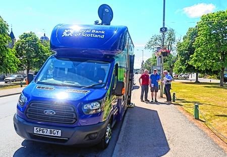 Mobile Banking Van, Royal Bank of Scotland, RBS, Bank, Banking