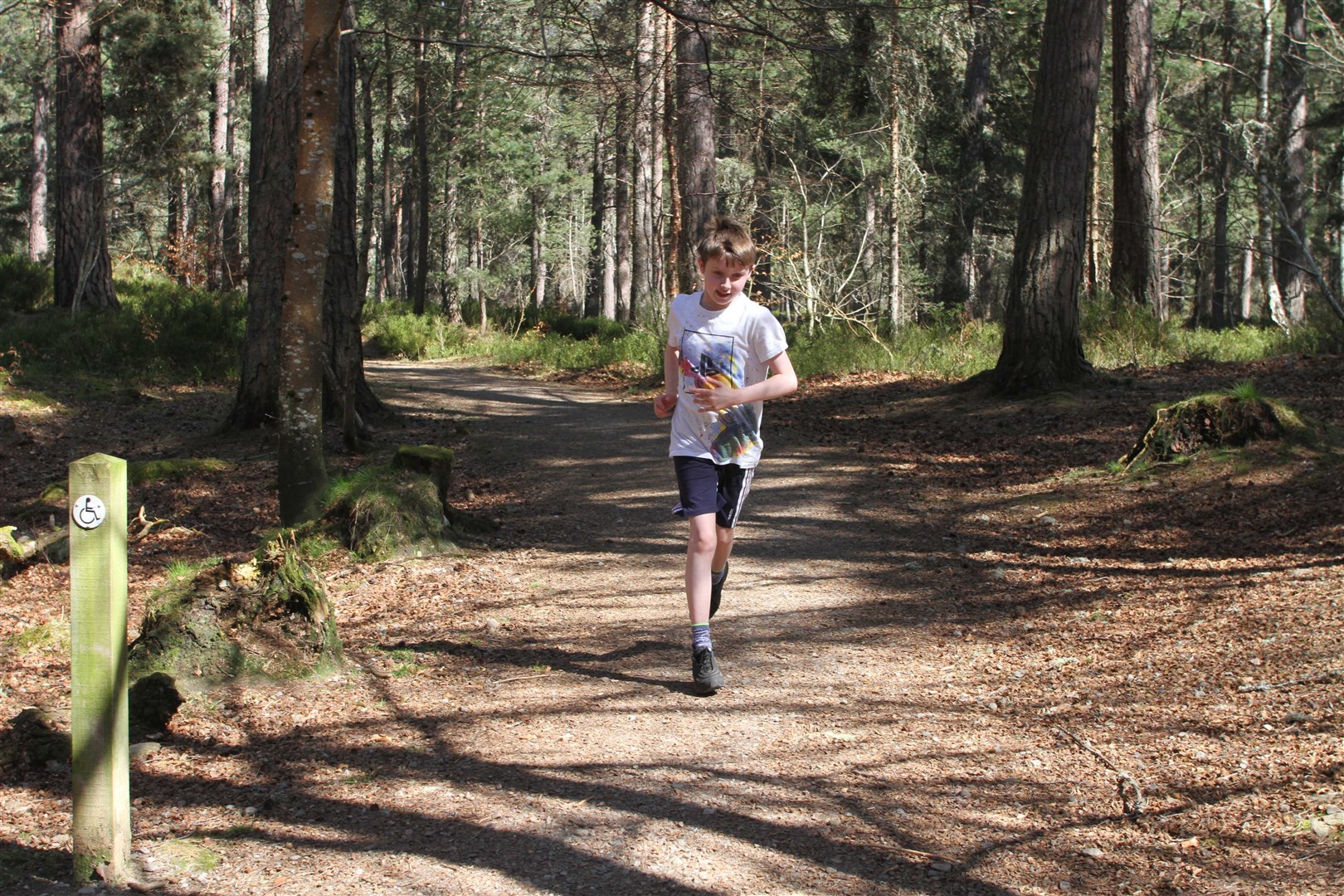 Stuart goes for a run as part of his daily exercise allowance.