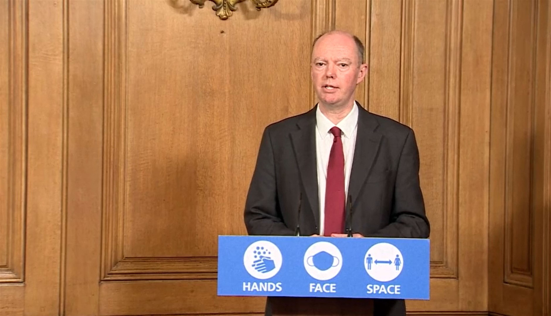 England’s chief medical officer Professor Chris Whitty