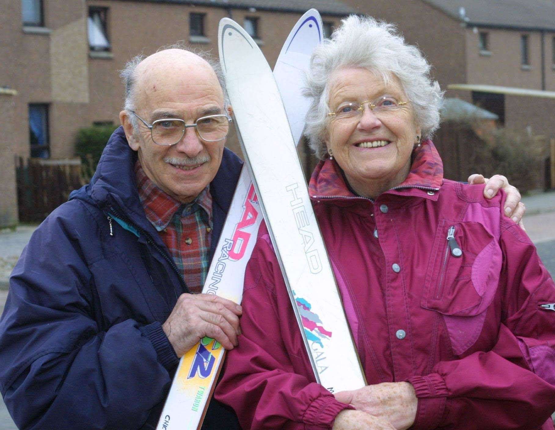 Chic and May Baxter, who passed away in 2011, used to hike up to the high tops of the Cairngorms so that they could ski before uplift was installed.