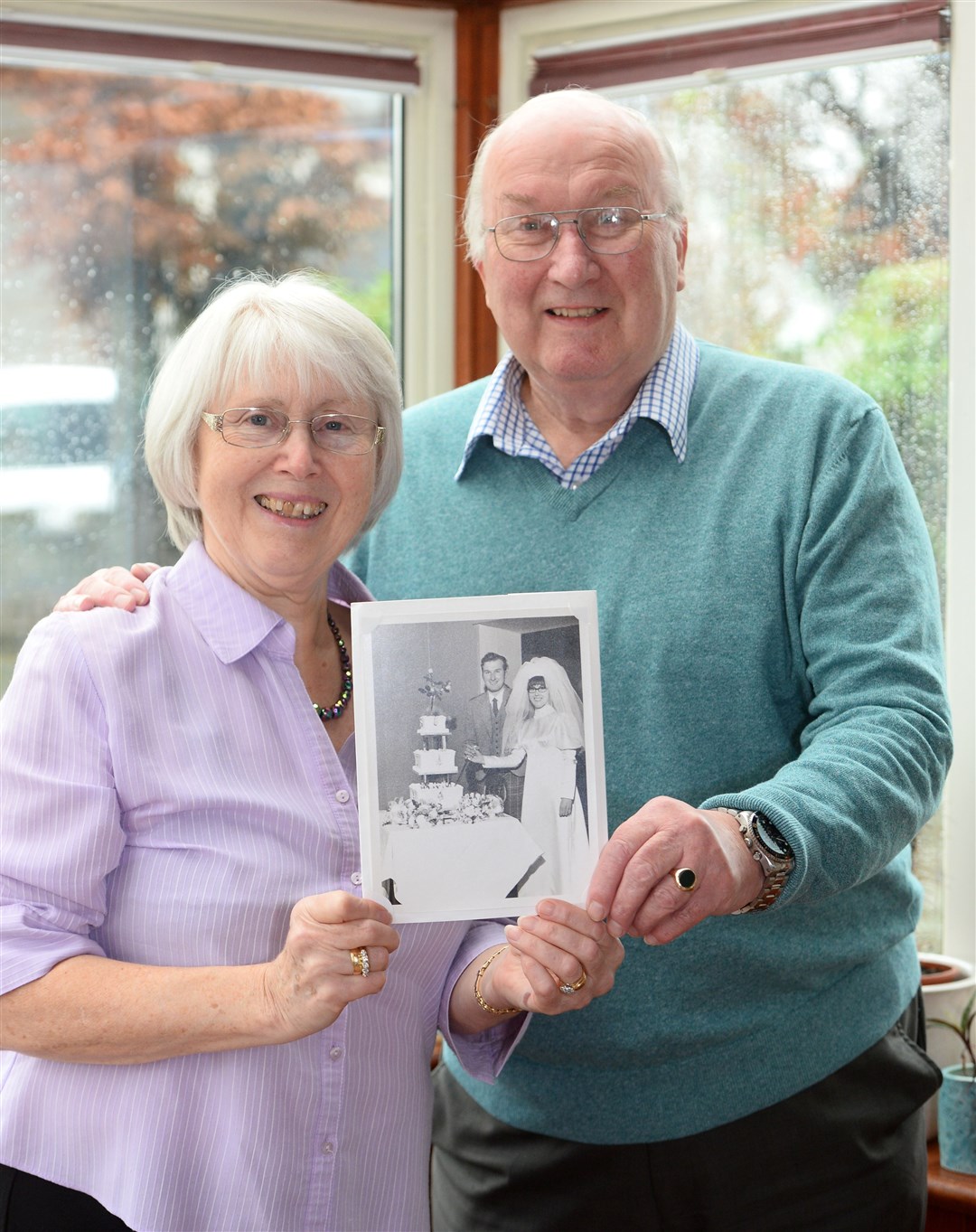 Charles and Rita Cook celebrate their golden wedding anniversary.
