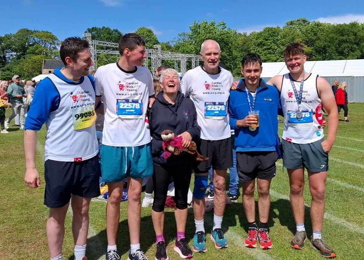 Calum Grant, Hayden Taylor-Ramsay, Ann and Iain Mackintosh, Eoin Baikie and Svend Pedersen.