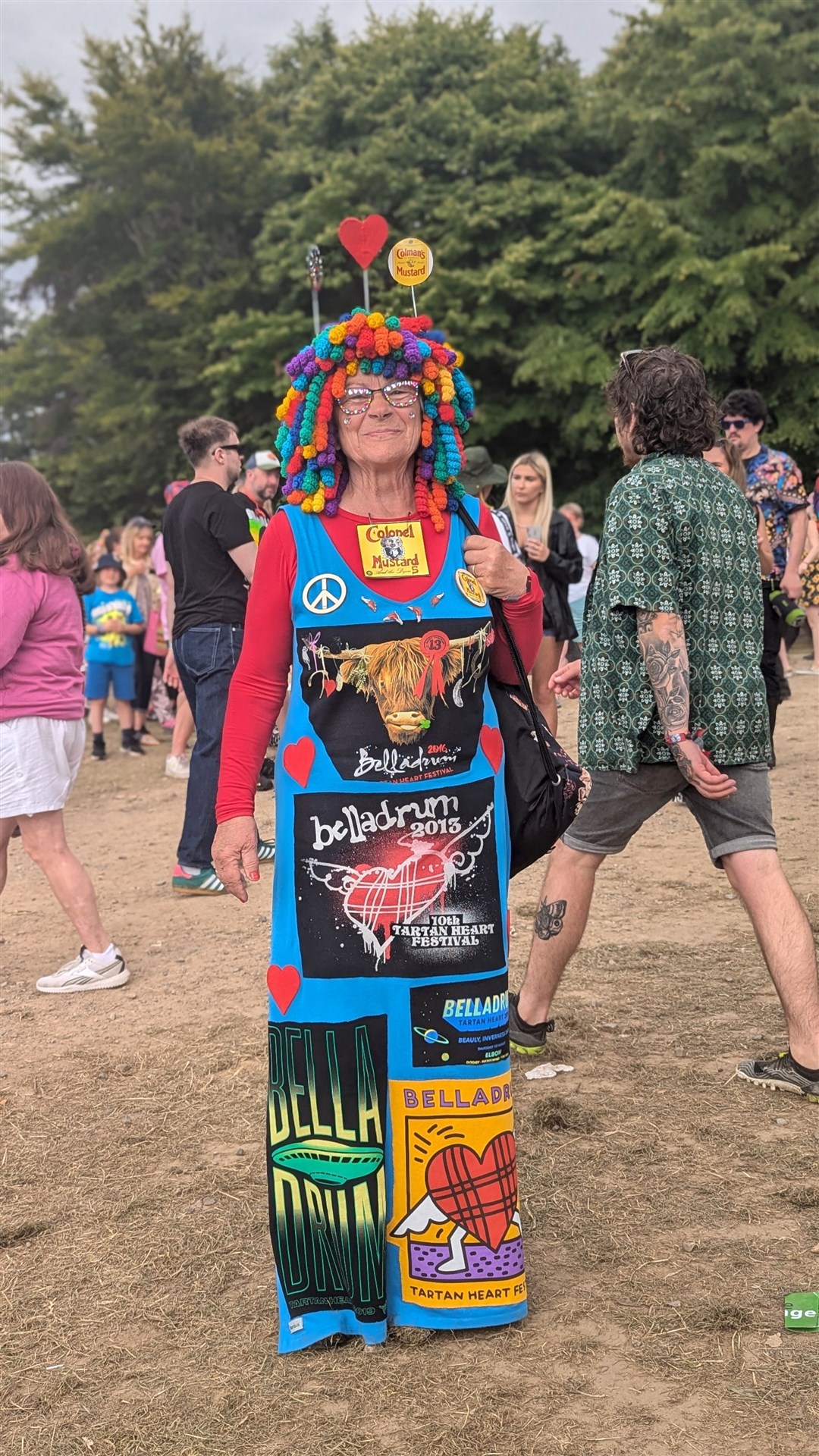One colourful lady representing Belladrum.