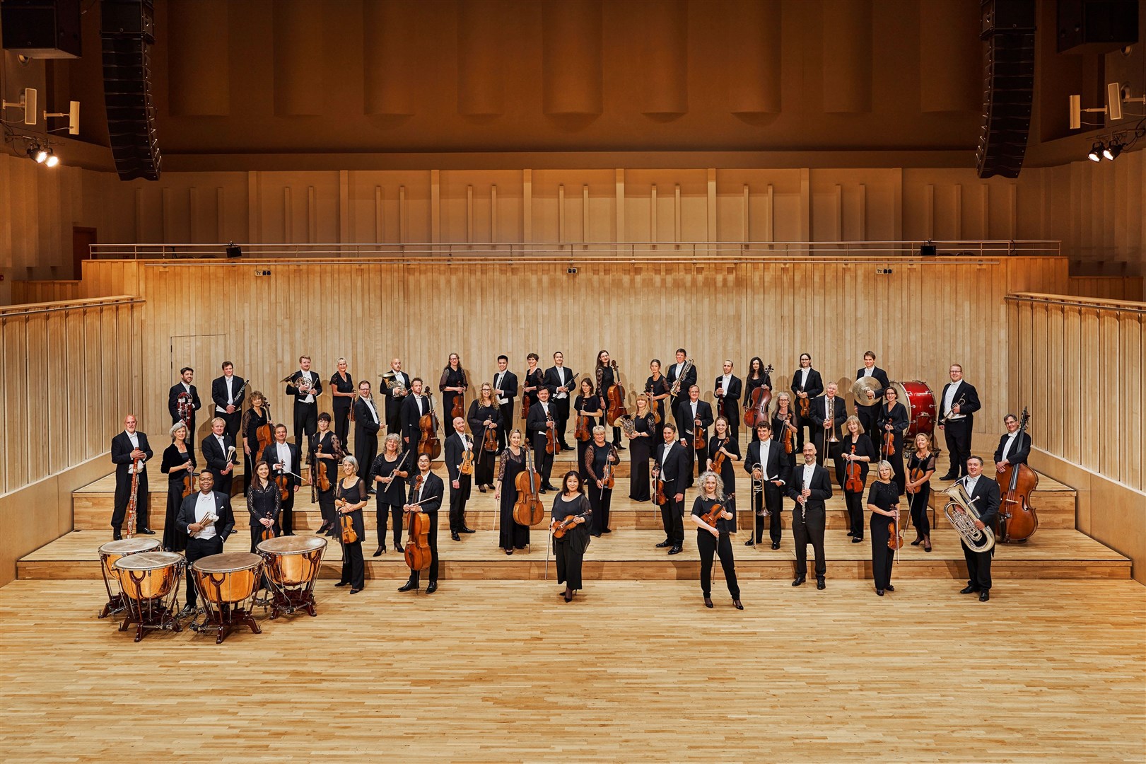 MEET THE ORCHESTRA: Their filmed performance of the Planet Suite was awesome, the audience agreed. The Screen Machine also got a very firm thumb's up from the Badenoch public.