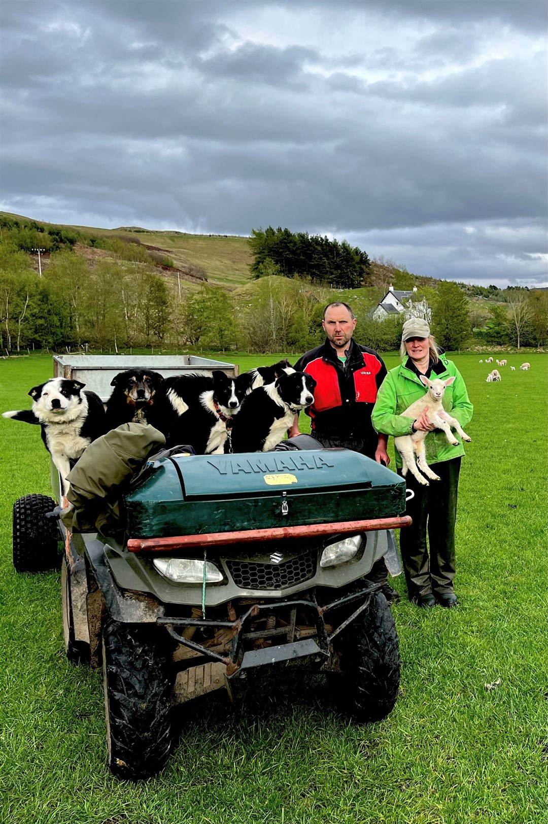 Ewan and Lucy Grant at Gaskbeg Farm.