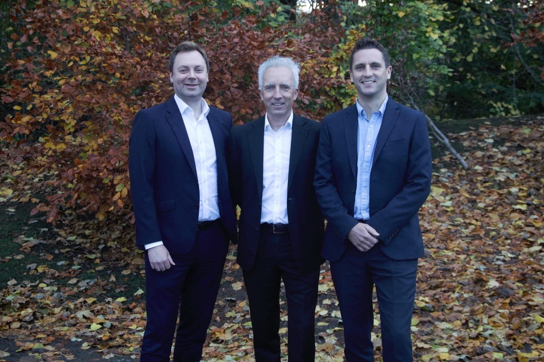 From left, Richard Begbie, Martin Bruce and Graham Reid.