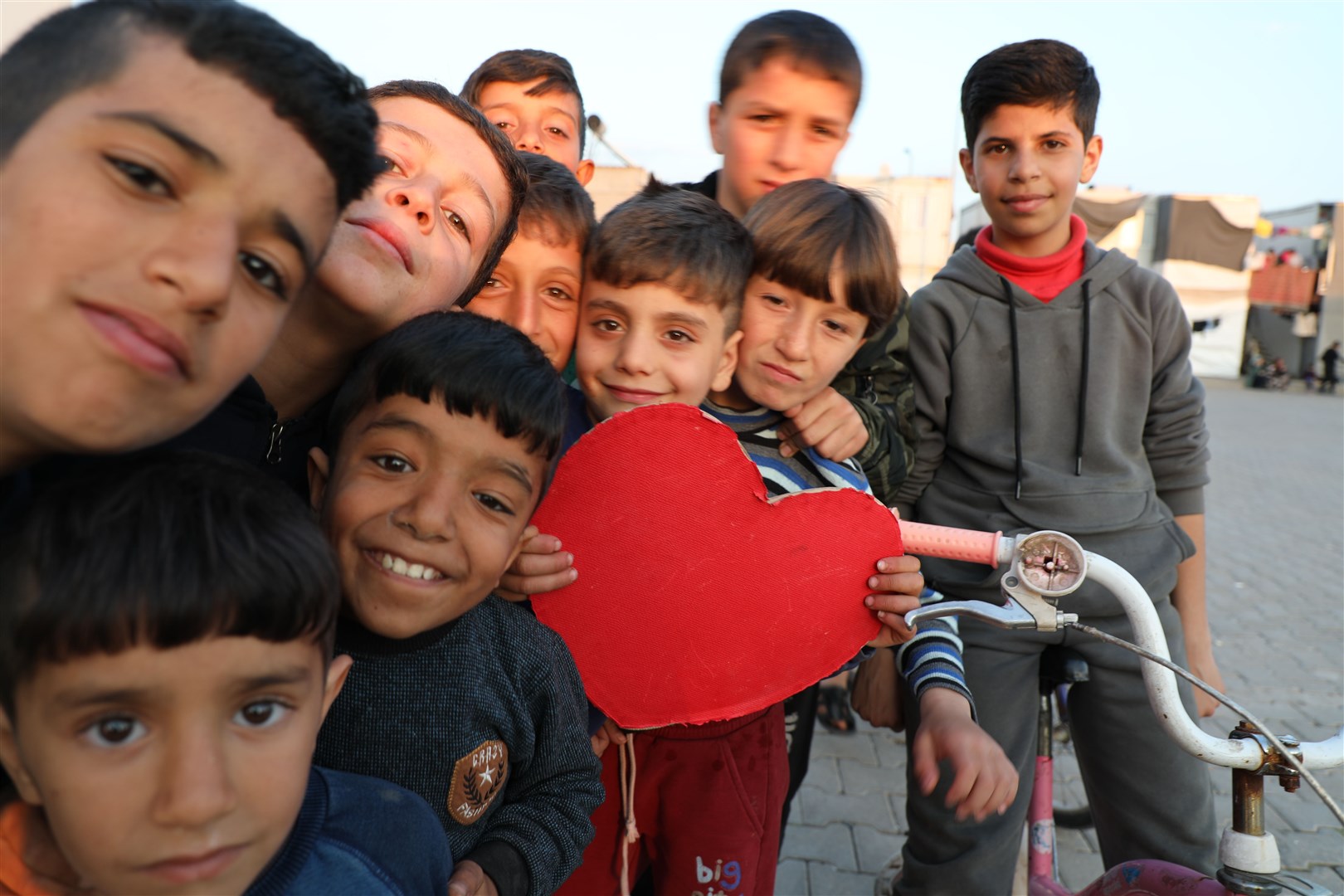 Children in Kahramanmaras Temporary Accommodation Centre, where Mr English has been working (Unicef/PA)