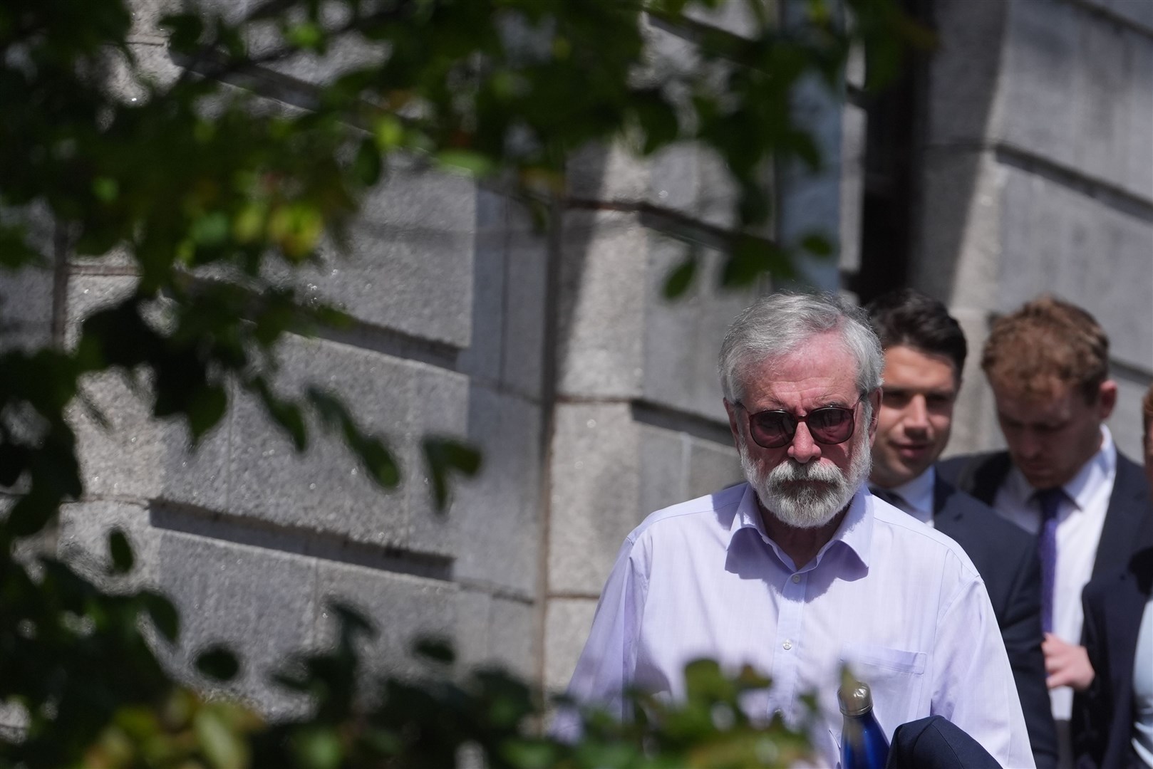 Former Sinn Fein president Gerry Adams outside the High Court in Dublin (Brian Lawless/PA)