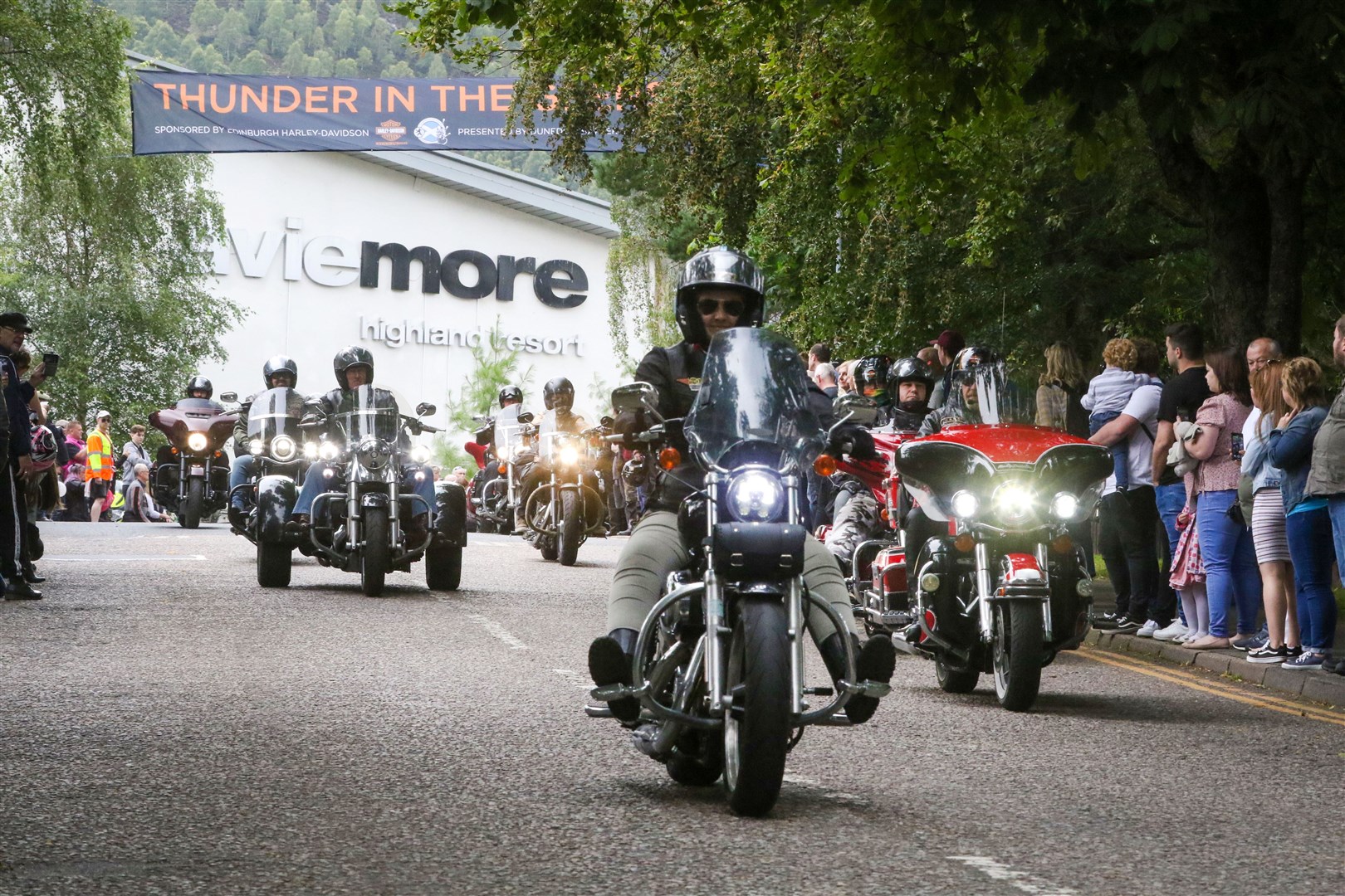 The great parade last year through Aviemore