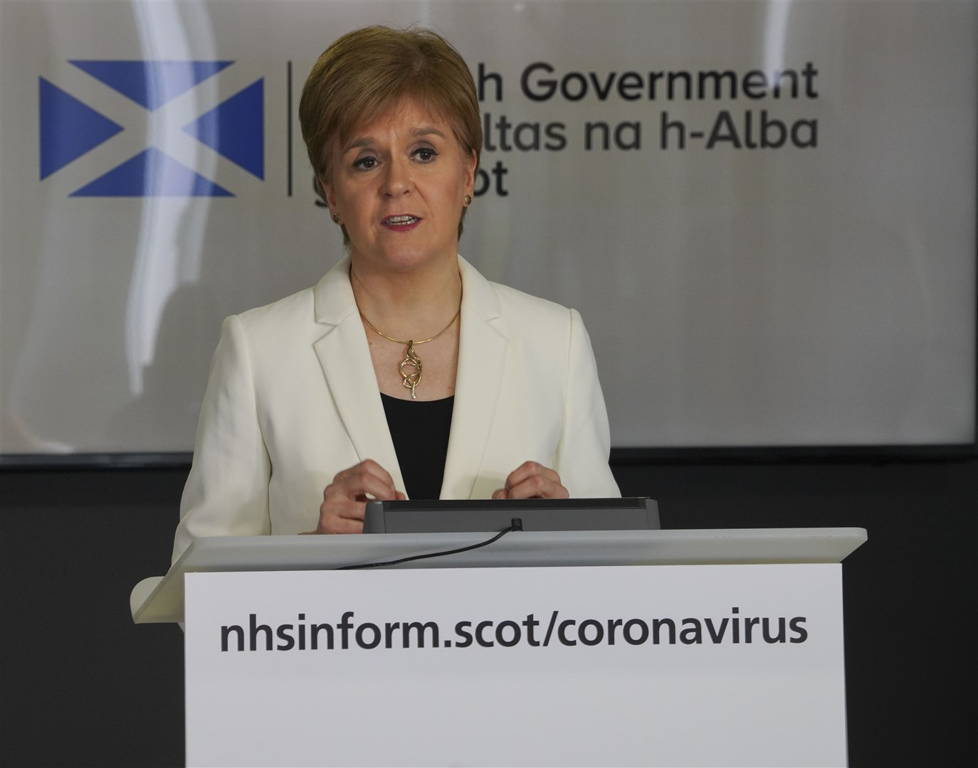 First Minister Nicola Sturgeon.