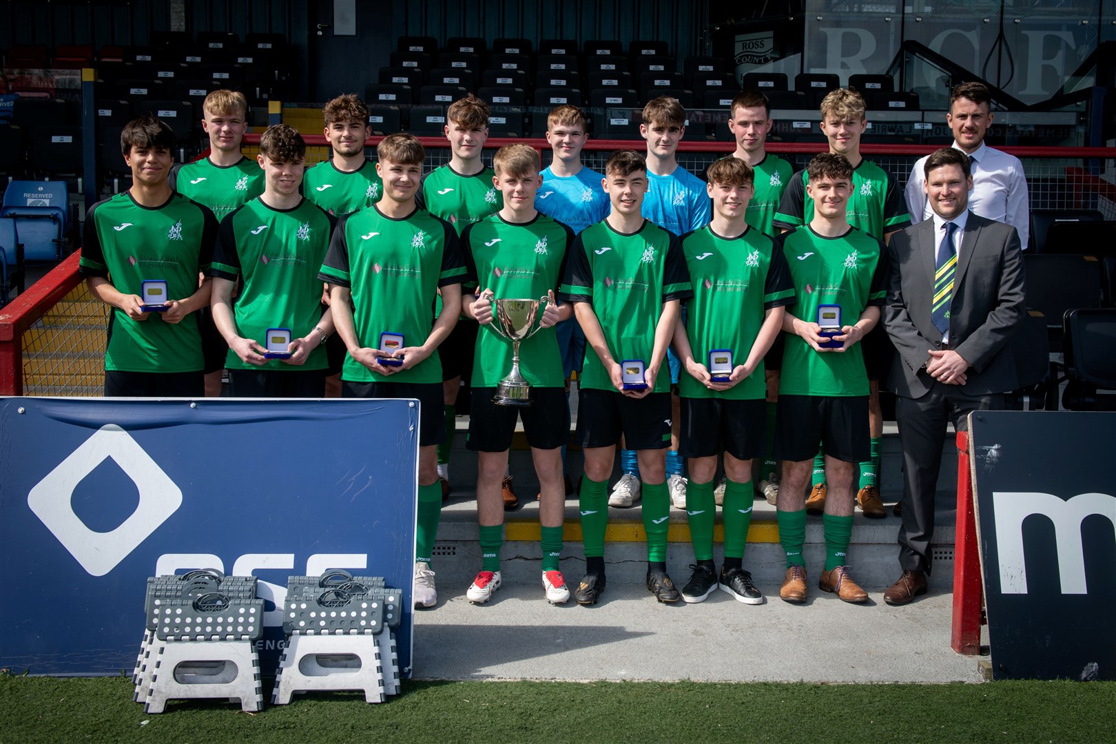 The North of Scotland schoolboys team have won the National Cup for the first time since 1978. Picture: Callum Mackay
