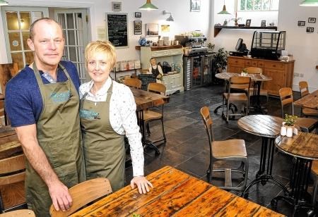 Chris and Alison Temple, The Old Kirk Café & Bistro, Fordyce Church