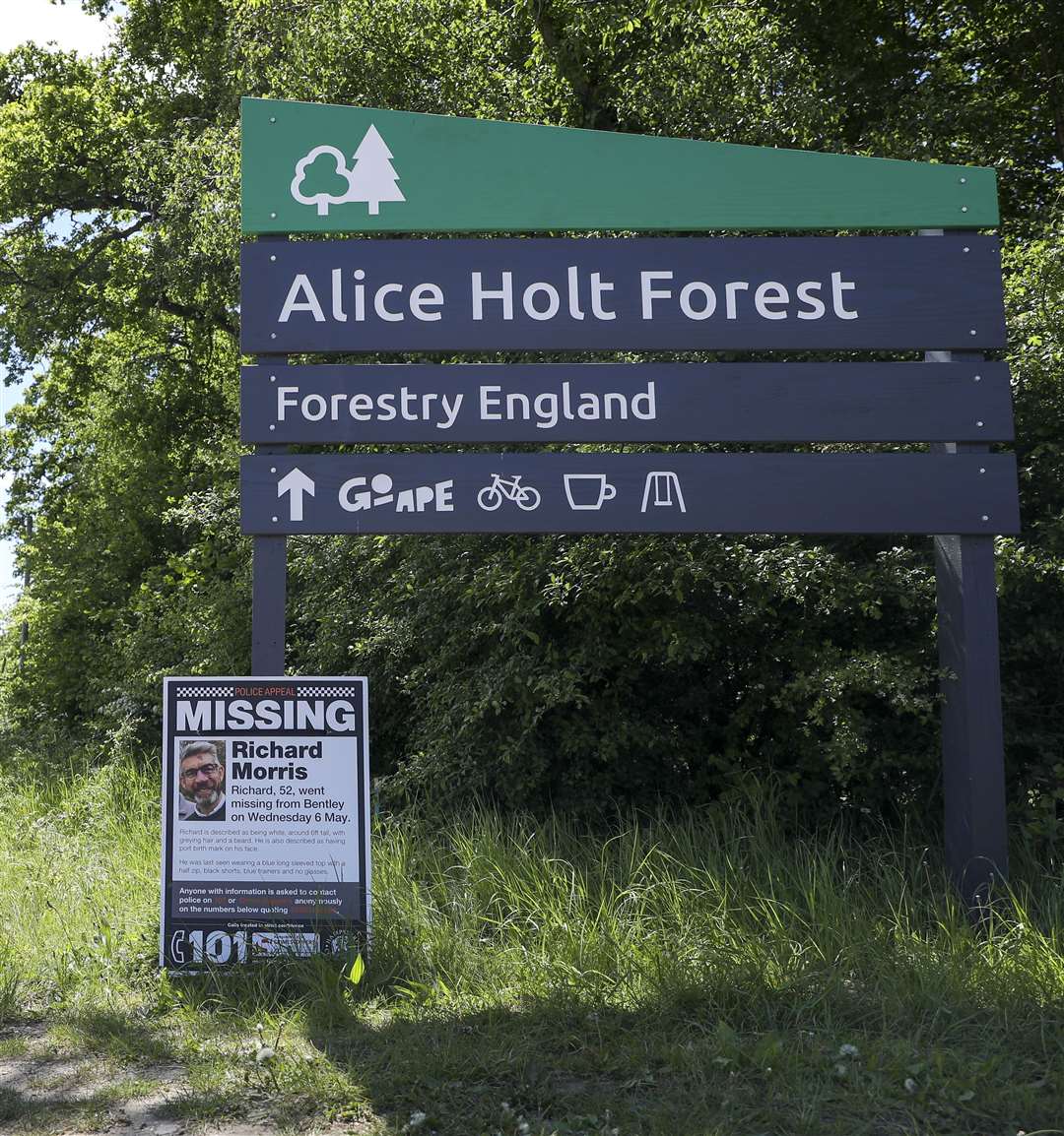 The body was found at Alice Holt Forest (Steve Parsons/PA)