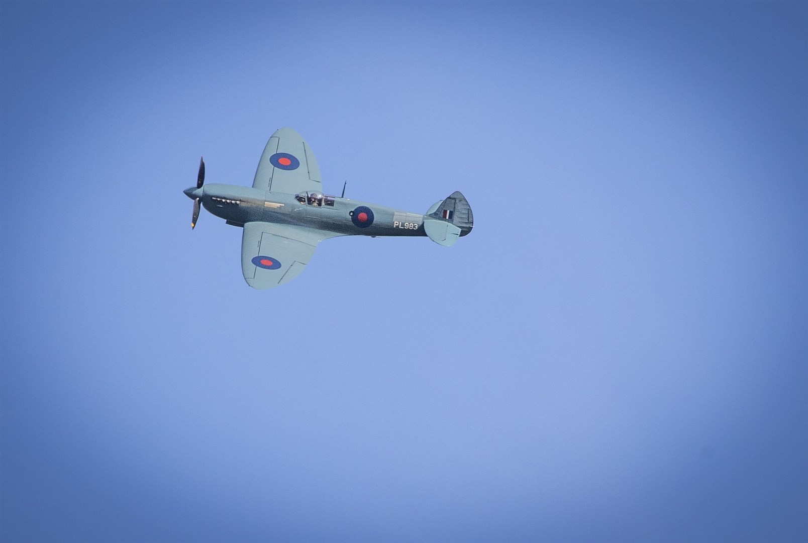 The aircraft will fly over hospitals across the UK over the next fortnight (Jane Barlow/PA)