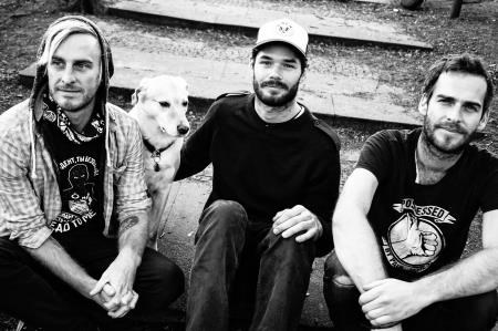 Tom Young (right) with band of brothers Nowhere.