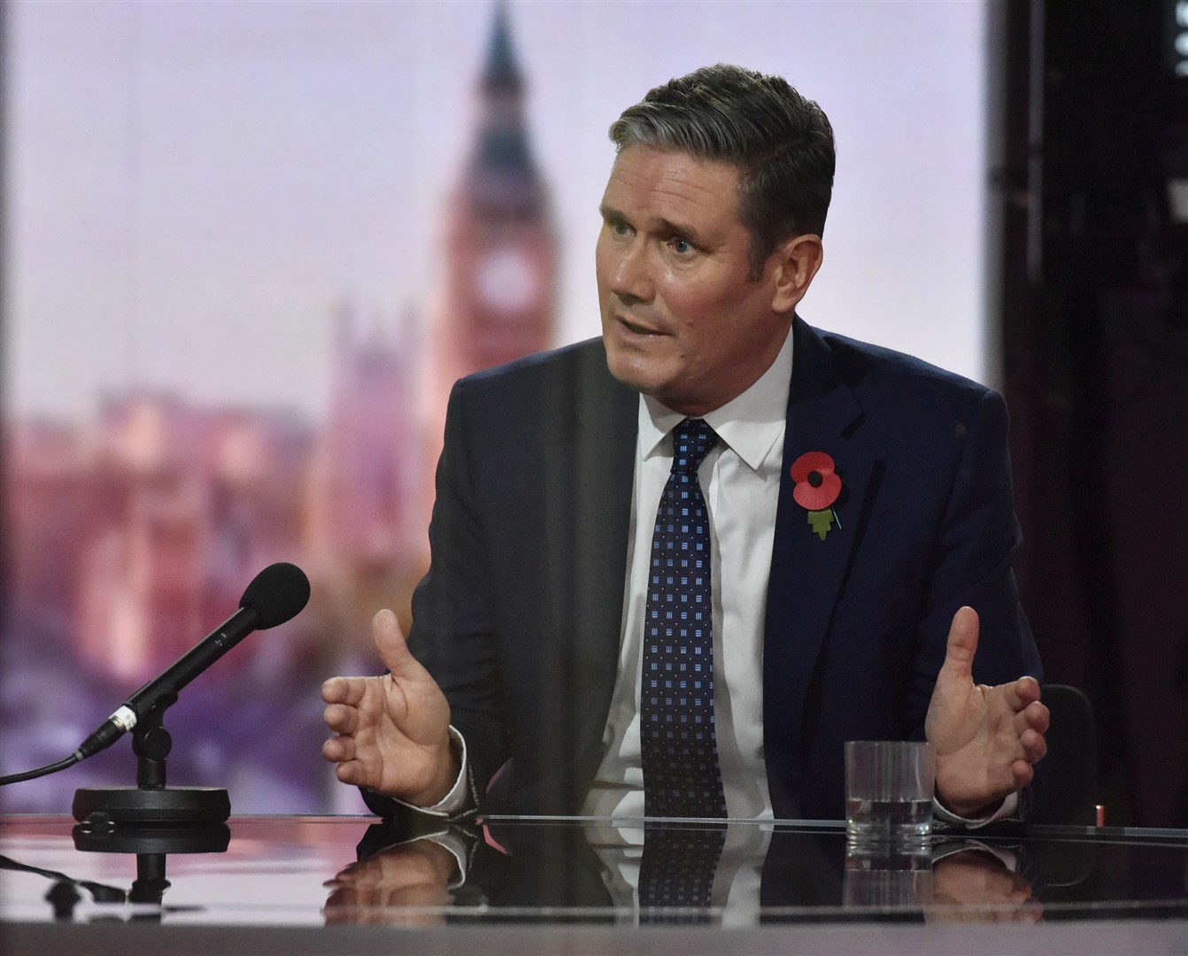 Sir Keir Starmer appearing on The Andrew Marr Show (Jeff Overs/BBC/PA)
