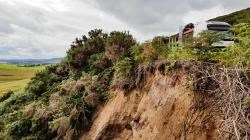 The landslide south of Helmsdale.