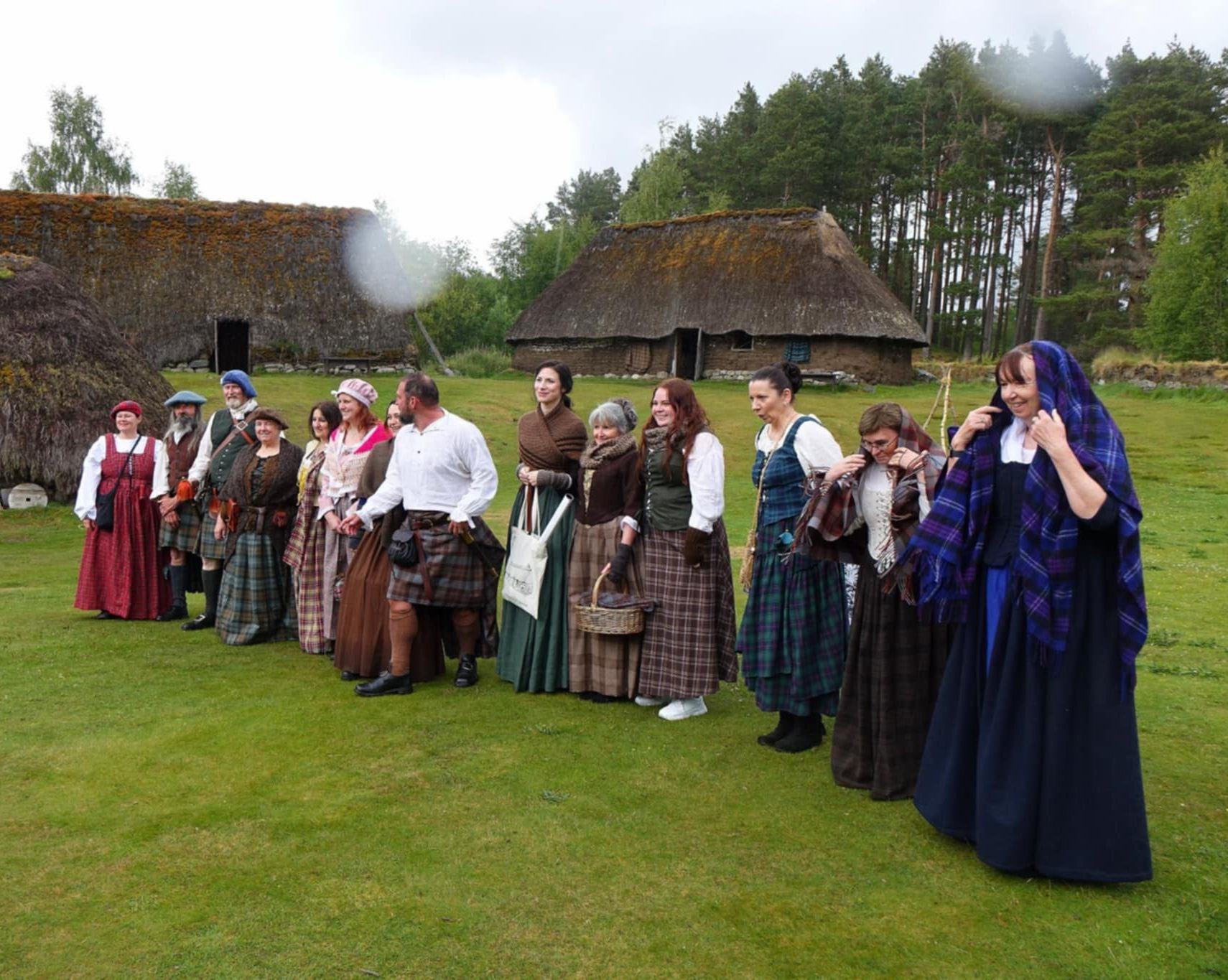 IT RAINS IN THE 21ST CENTURY TOO! But the festival-goers still enjoyed their day in Badenoch (Davie Macleod)