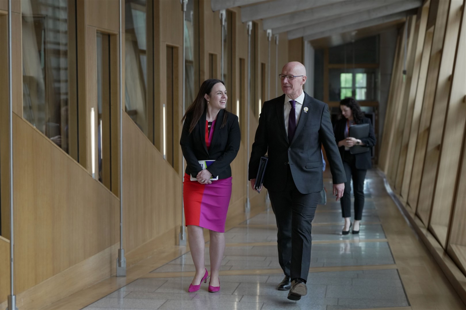 In the corridors of power... Deputy First Minister Kate Forbes and First Minister John Swinney. Picture: Scottish Government.