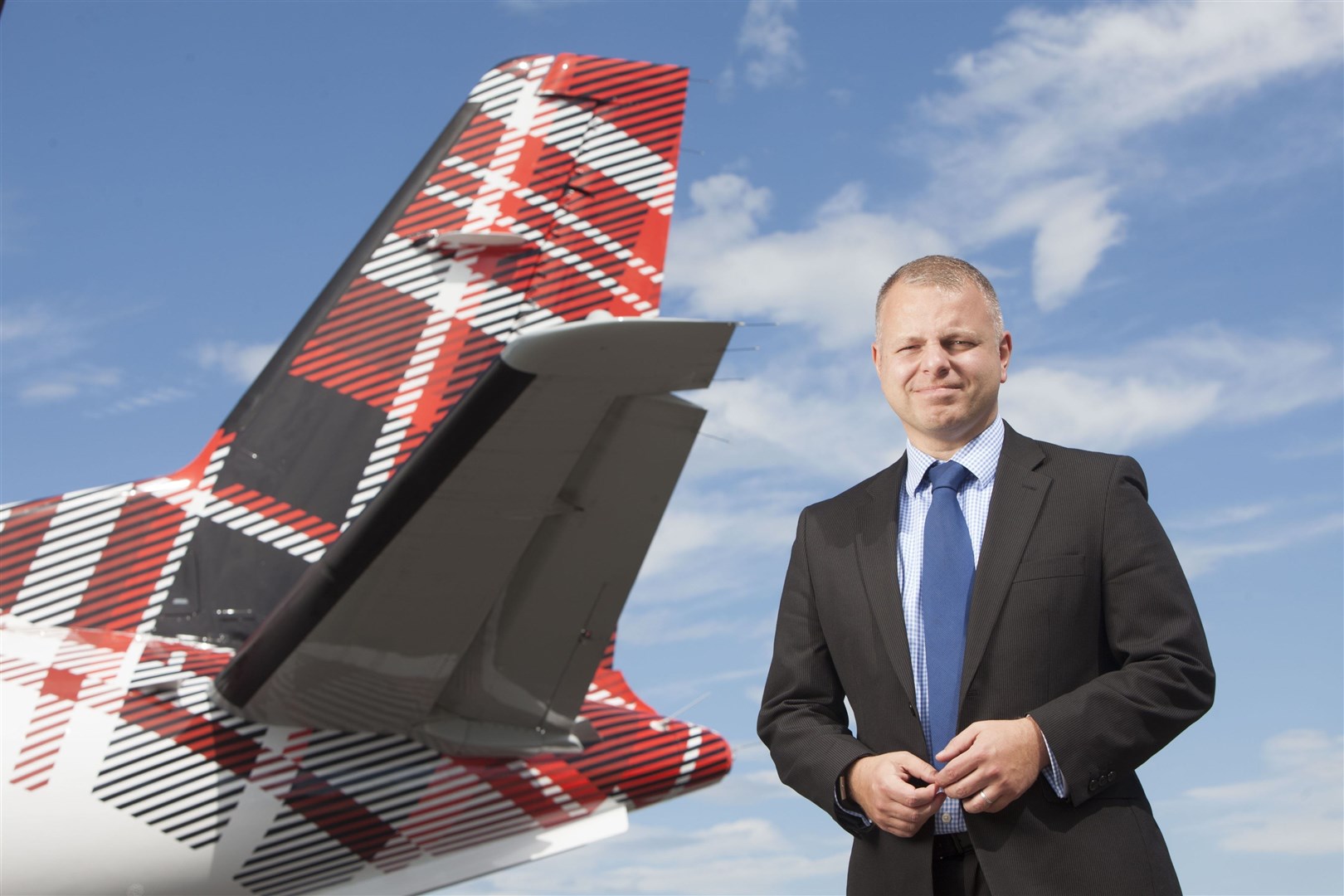 Loganair boss Jonathan Hinkles.