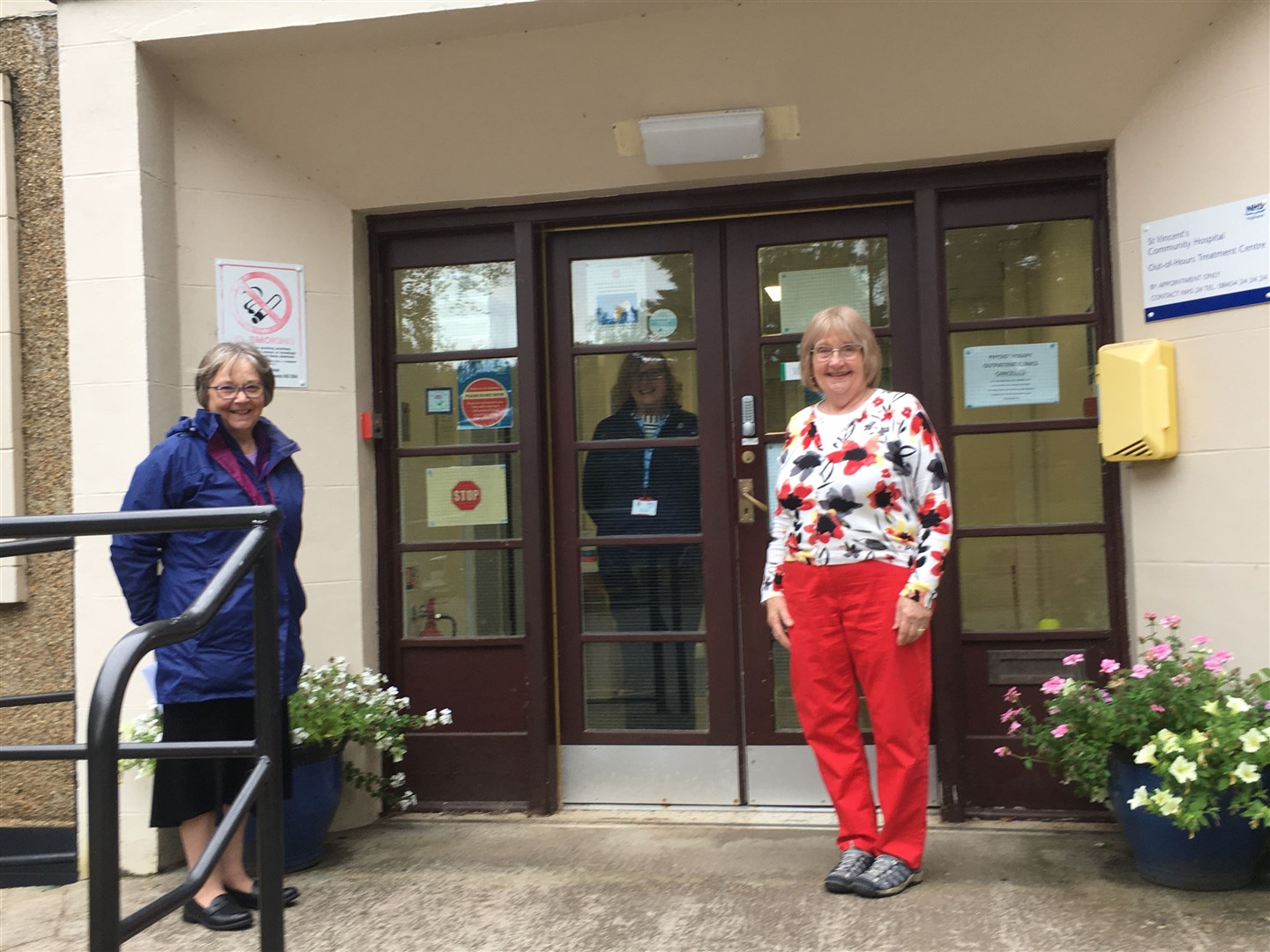 Farewell, Kit: from left, Mary Ellen, Vicki Gosling and Kit Harling