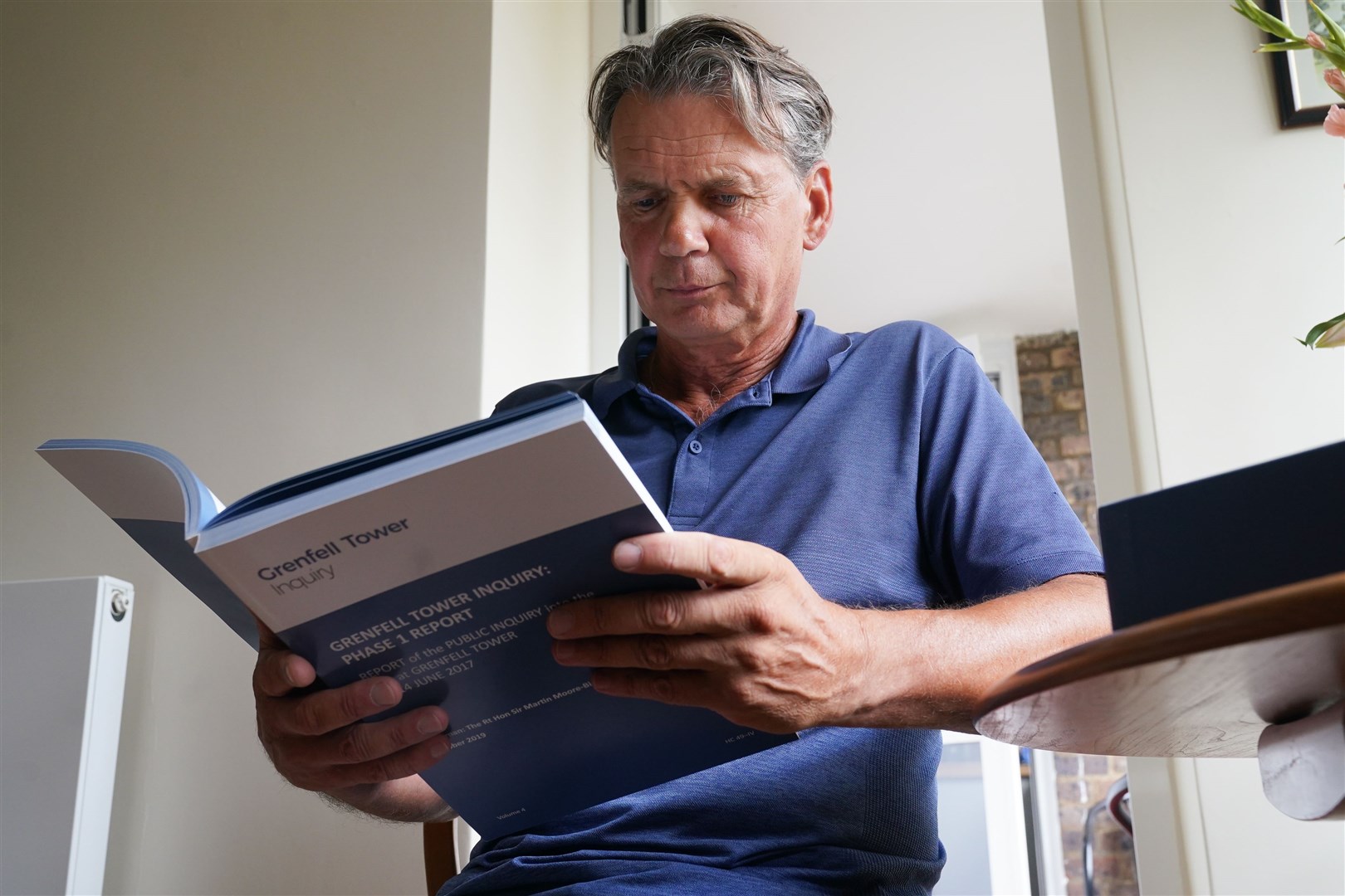 Former Grenfell Tower resident Edward Daffarn has spoken of his hopes ahead of the inquiry’s final report being published (Lucy North/PA)
